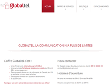Tablet Screenshot of globaltel-spm.com